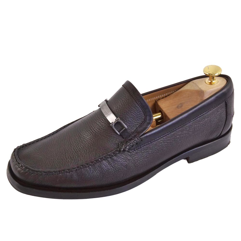 【美品】サルヴァトーレ フェラガモ Salvatore Ferragamo ローファー モカシン ビジネスシューズ 革靴 メンズ イタリア製 8(26cm相当) ブラウン【中古】｜MODEST LORD 仙台 店