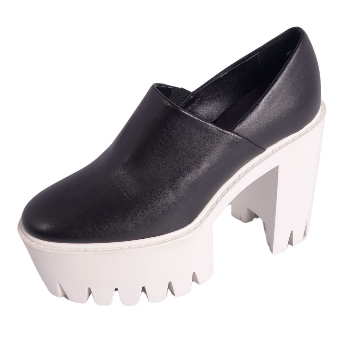 【美品】ステラマッカートニー STELLA McCARTNEY パンプス プラットフォームヒール エコレザー シューズ 靴 レディース イタリア製 35(22cm相当) ブラック【中古】