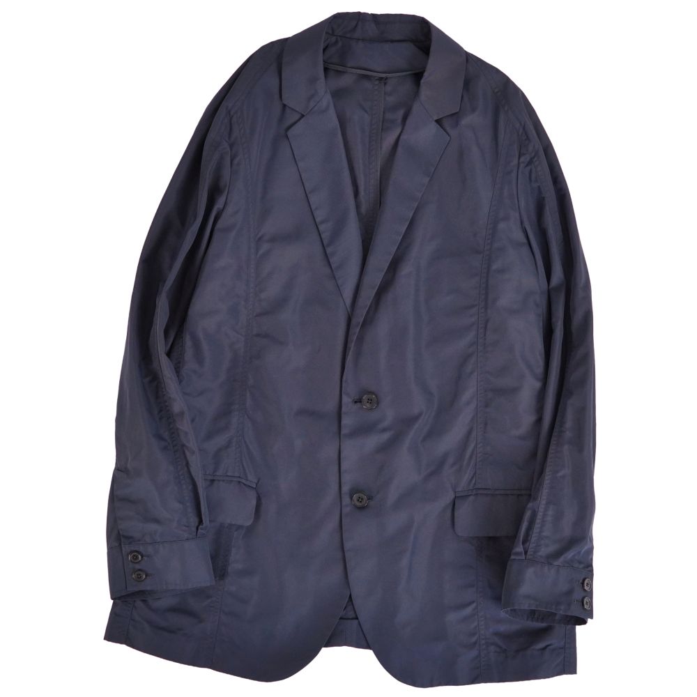 【美品】ルイヴィトン LOUIS VUITTON ジャケット テーラード ナイロン アウター メンズ 50(M相当) ネイビー【中古】