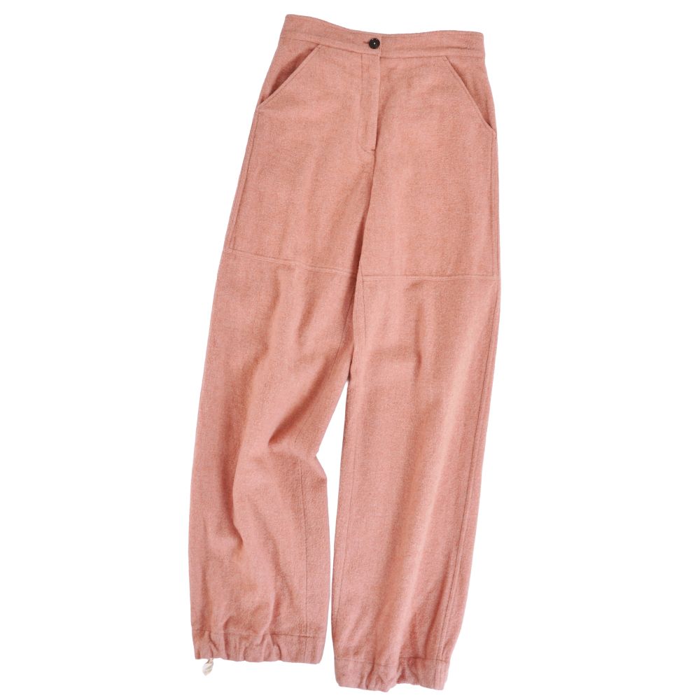 【極美品】ジルサンダー JIL SANDER+ パンツ ロングパンツ ウール ボトムス レディース イタリア製 34(S相当) ピンク【中古】
