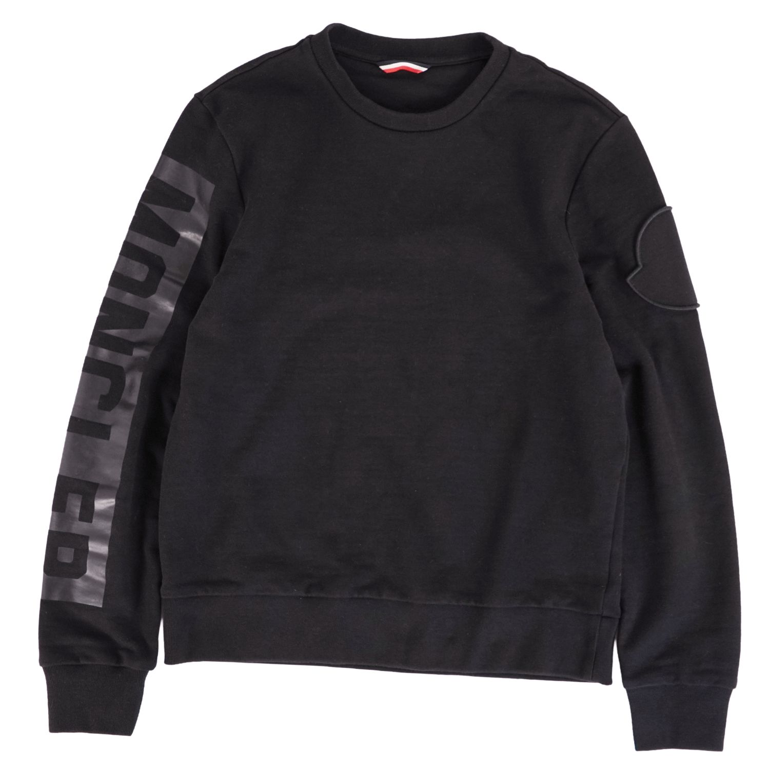 【美品】モンクレール MONCLER スウェット トレーナー ロゴ ワッペン コットン トップス メンズ S ブラック【中古】｜MODEST LORD 仙台 店