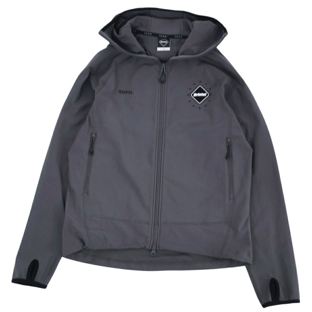 SOFH.Bristol フード付きフリース　S ネイビー SOPH. ソフ F.C.Real Bristol フーディーボア切替フリース