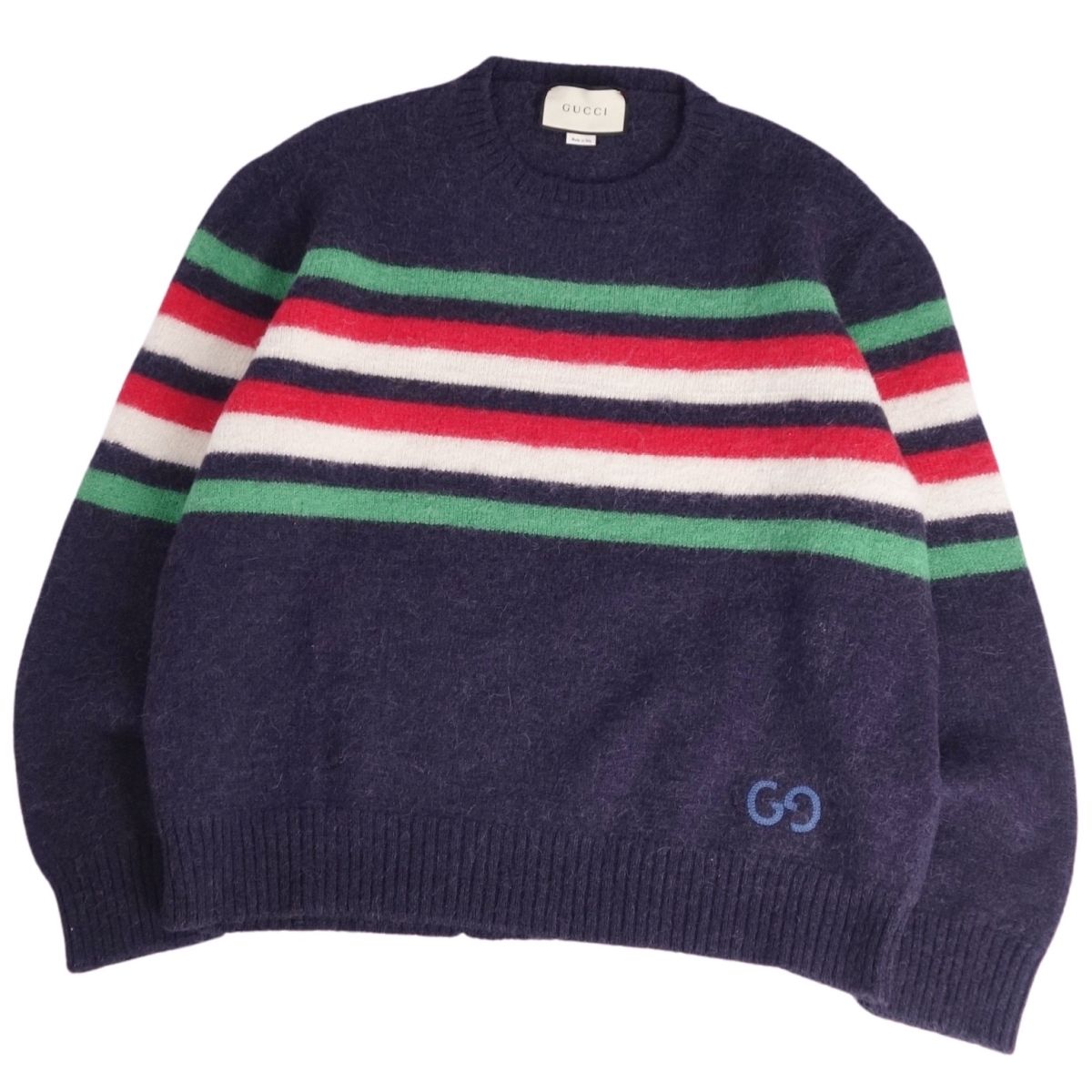 GUCCI GUCCYロゴ ニットセーター ブラウン/ゴールド GUCCI GUCCYロゴ ニットセーター ブラウン/ゴールド - メルカリ