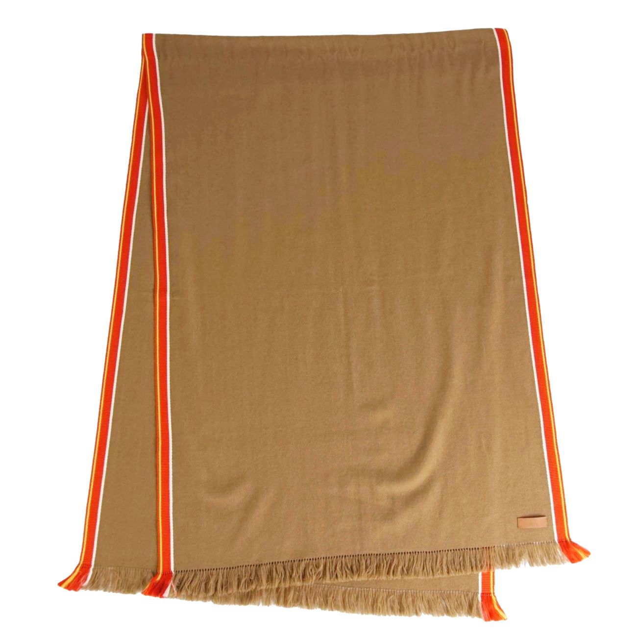 【美品】エルメス HERMES マフラー ストール ショール カシミヤ シルク レディース ブラウン【中古】