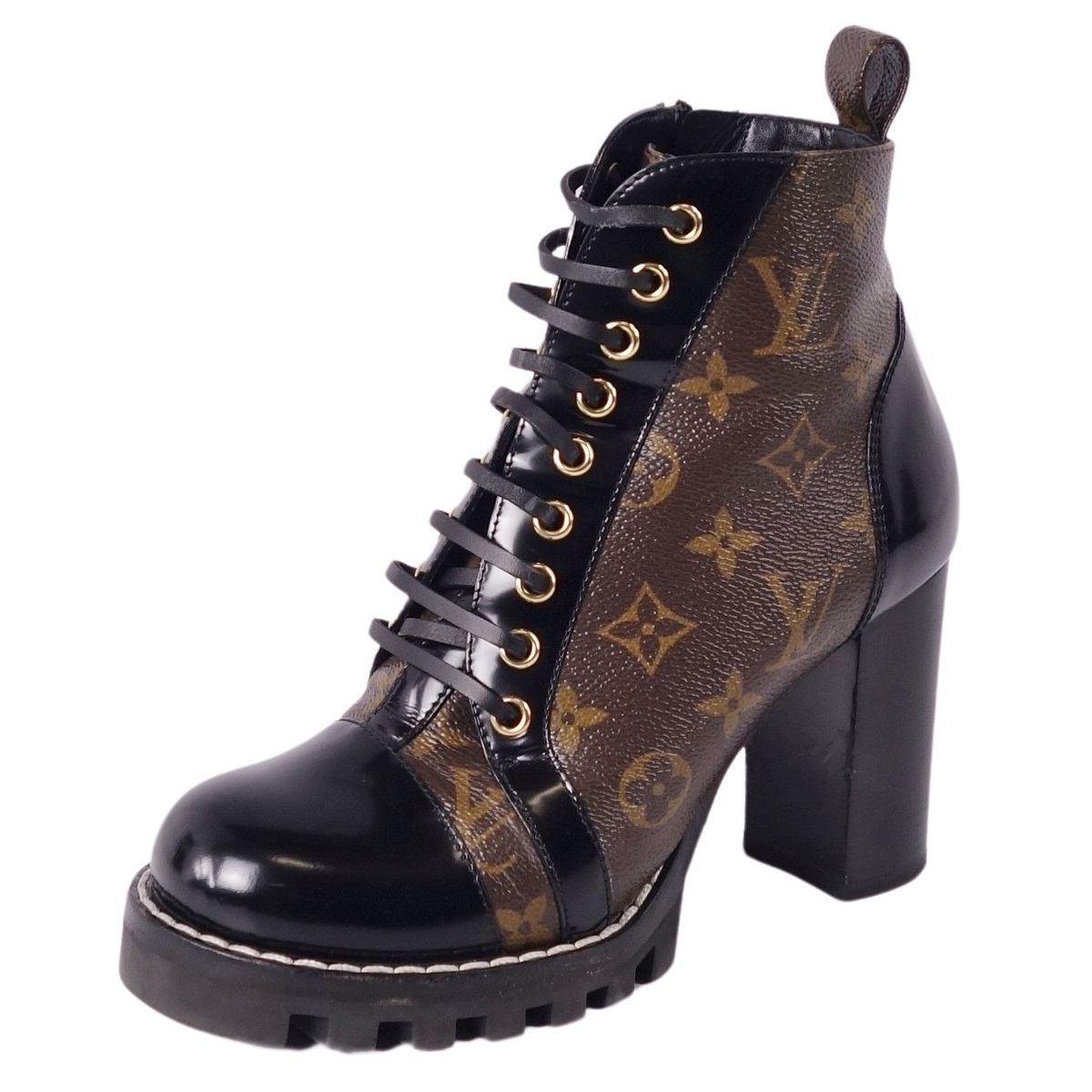 新作*LV*Citizen フラットモノグラムレンジャーブーツ ブラック 新作*LV*Citizen フラットモノグラムレンジャーブーツ ブラック