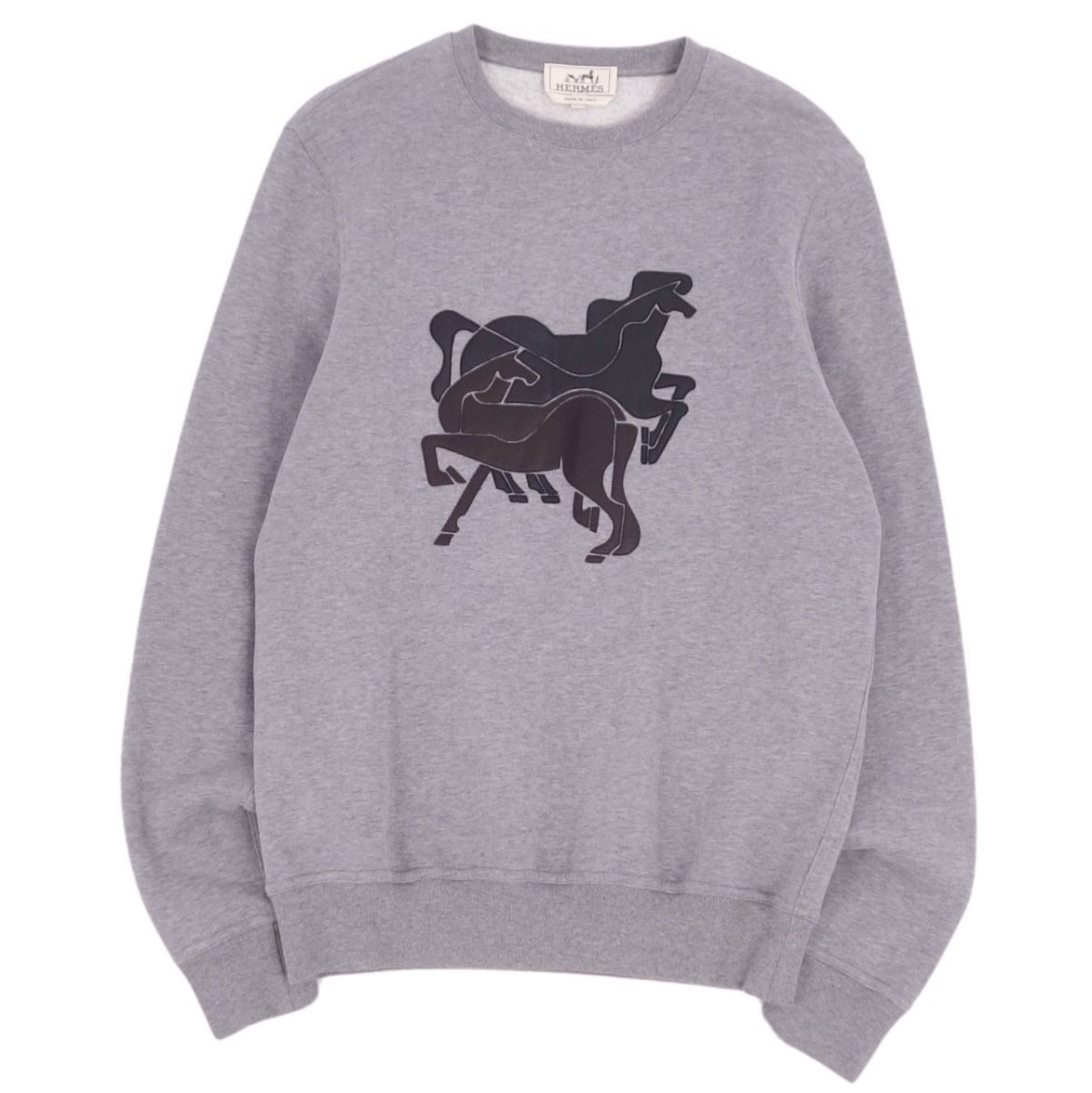 【ポケット付きでオシャレ☆】HERMES スウェット 長袖 楽天市場】【10%OFF!】ロゴ刺繍 スウェット プルオーバー