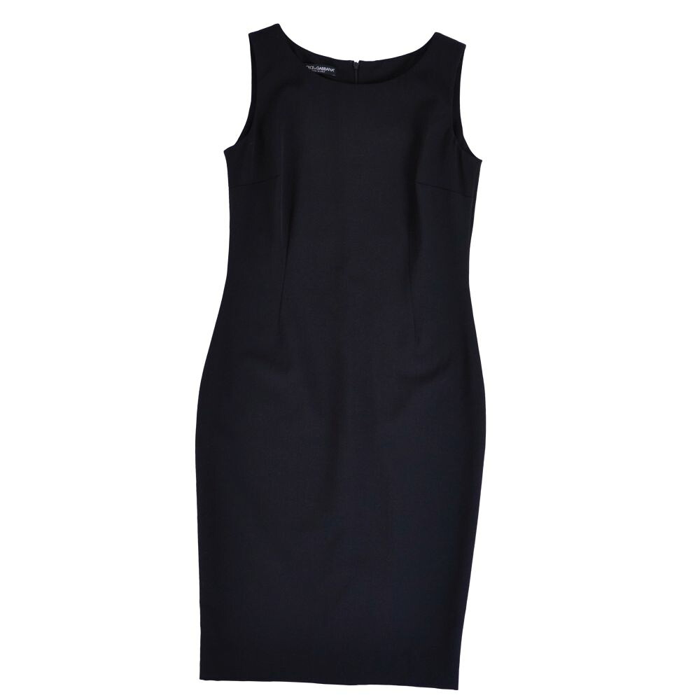 【美品】ドルチェ&ガッバーナ DOLCE&GABBANA ワンピース ノースリーブ ウール トップス レディース イタリア製 40(M相当) ブラック【中古】｜MODEST LORD 仙台 店