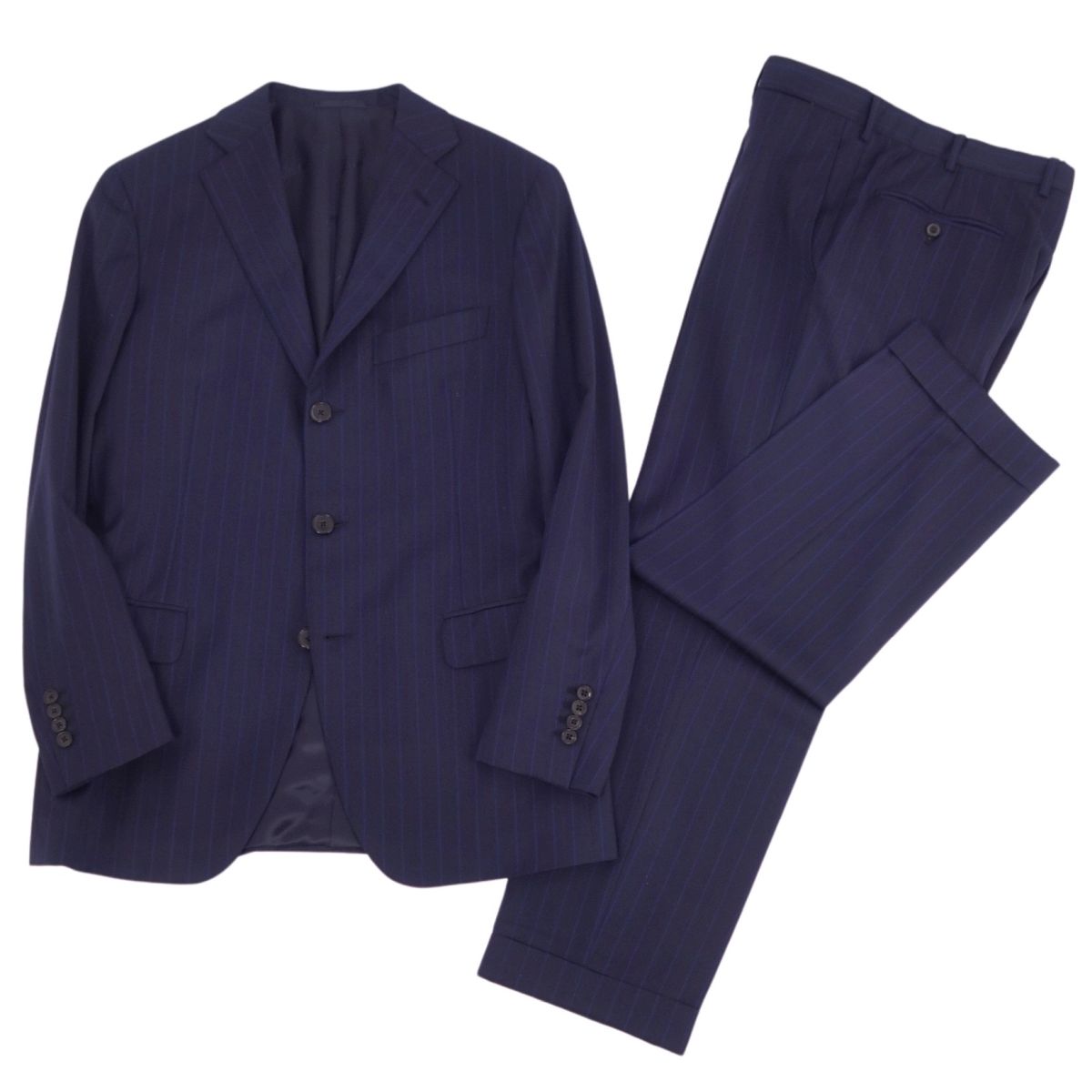 Belvest ベルベスト チェック テーラード ジャケット ネイビー 50 Belvest ベルベスト チェック テーラード ジャケット ネイビー 50