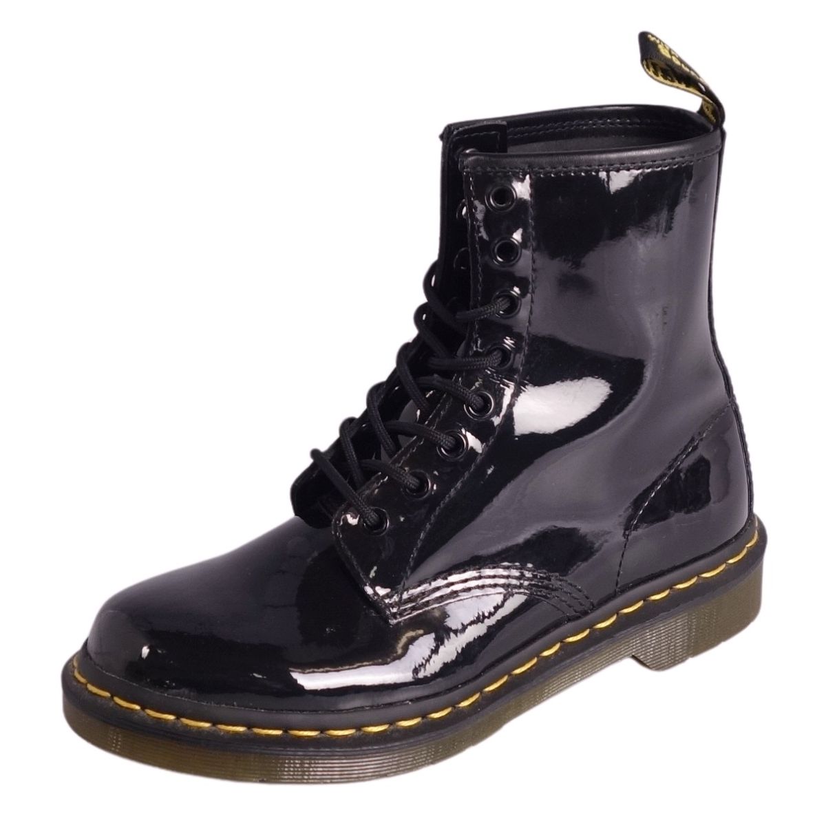 【美品】ドクターマーチン Dr.Martens ブーツ 1460 8ホール エナメルレザー シューズ 靴 レディース UK5(24cm相当) ブラック【中古】｜MODEST LORD 仙台 店