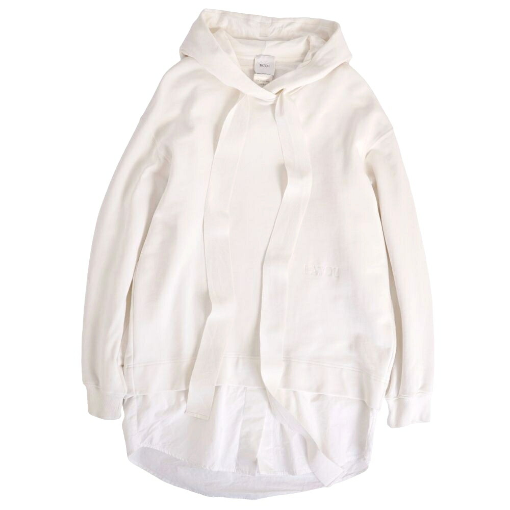 【美品】パトゥ PATOU パーカー 23AW フーディー スウェット プルオーバー コットン トップス レディース S ホワイト【中古】|MODEST LORD 仙台 店