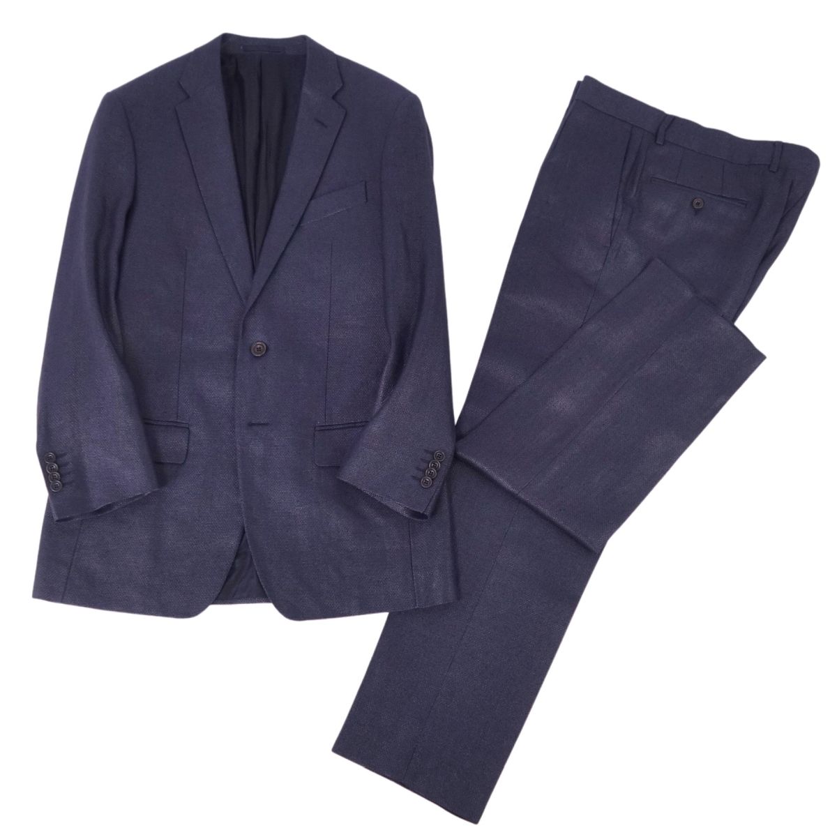 ヴェルサーチ セットアップ　スーツ　ノーベント　ネイビー 46 バルーンパンツ 楽天市場】【完売】ヴェルサーチ VERSACE メンズ スーツ