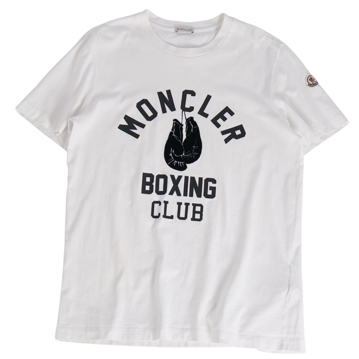 【美品】モンクレール MONCLER Tシャツ 2022 カットソー ショートスリーブ 半袖 コットン トップス メンズ M ホワイト【中古】｜MODEST LORD 仙台 店