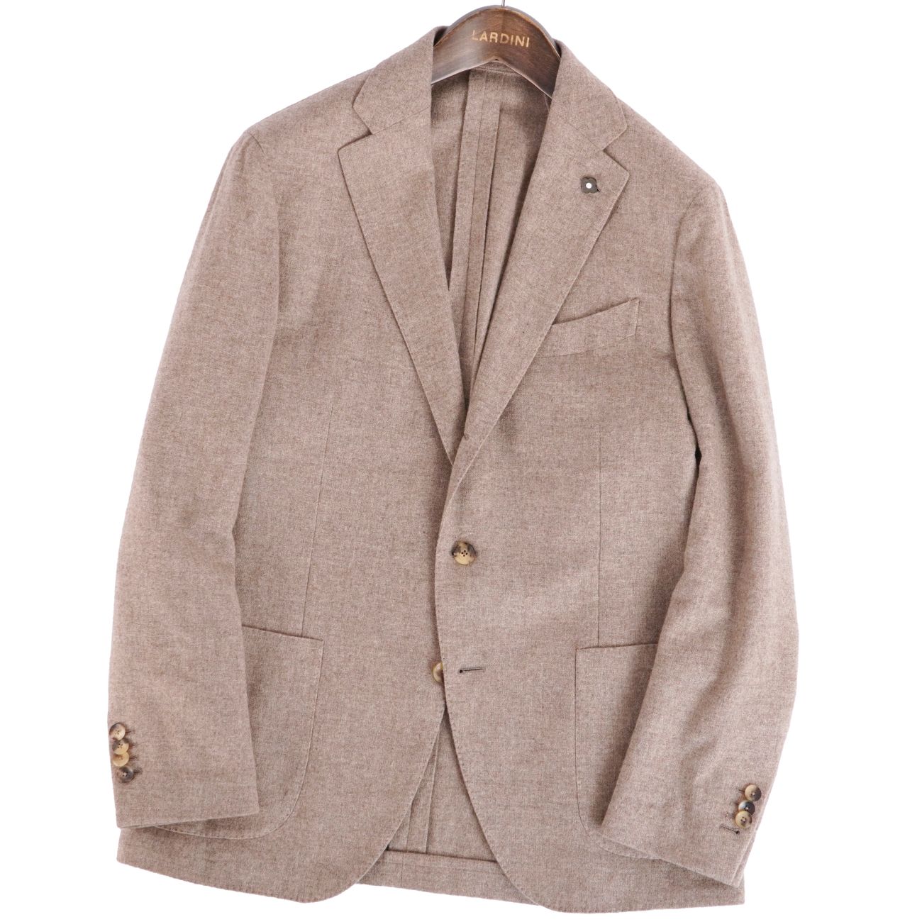 【極美品】ラルディーニ LARDINI 上衣 テーラード カシミール アウター メンズ イタリア製 50(M好いかげんに) 点火装置赤銅色【中古】