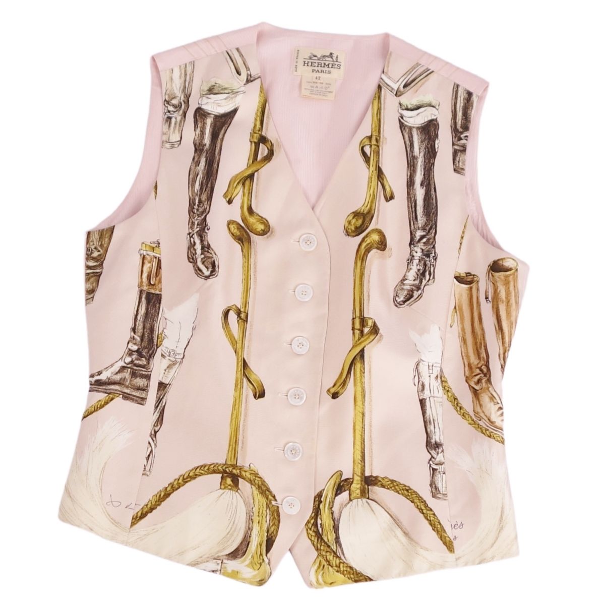 楽天市場】HERMES エルメス ジレ ロング ベルト付 レディース #36