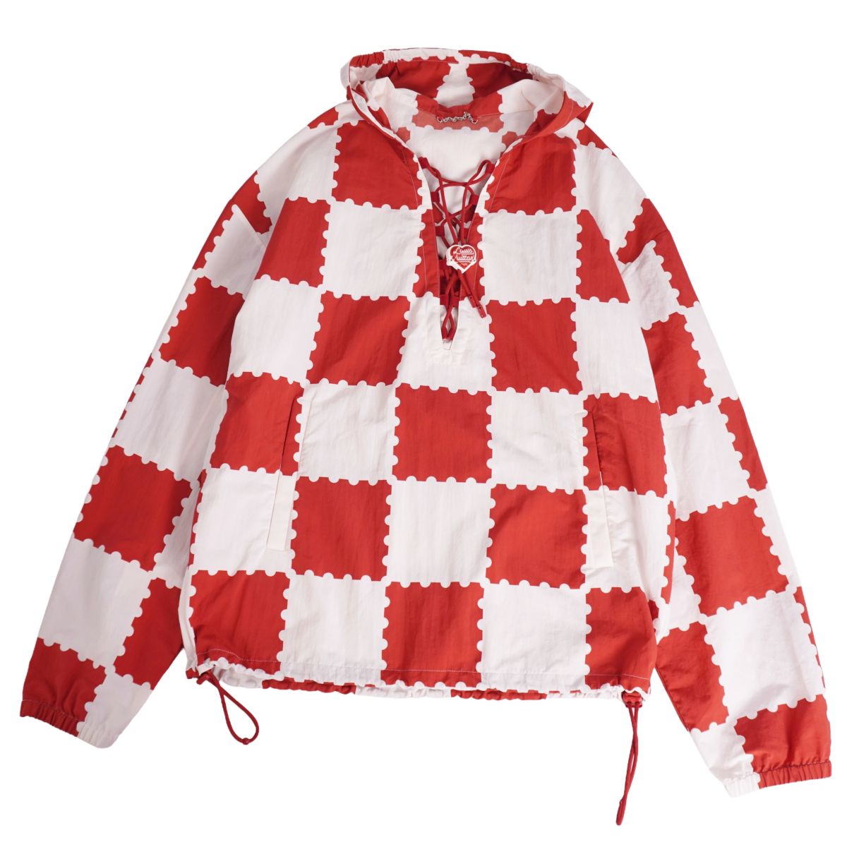 【美品】ルイヴィトン LOUIS VUITTON Nigo 22SS ジャイアントダミエ スピード競技上衣 ナイロン イタリア製 トップス メンズ 48(M好いかげんに) 赤いこと/白いこと【中古】