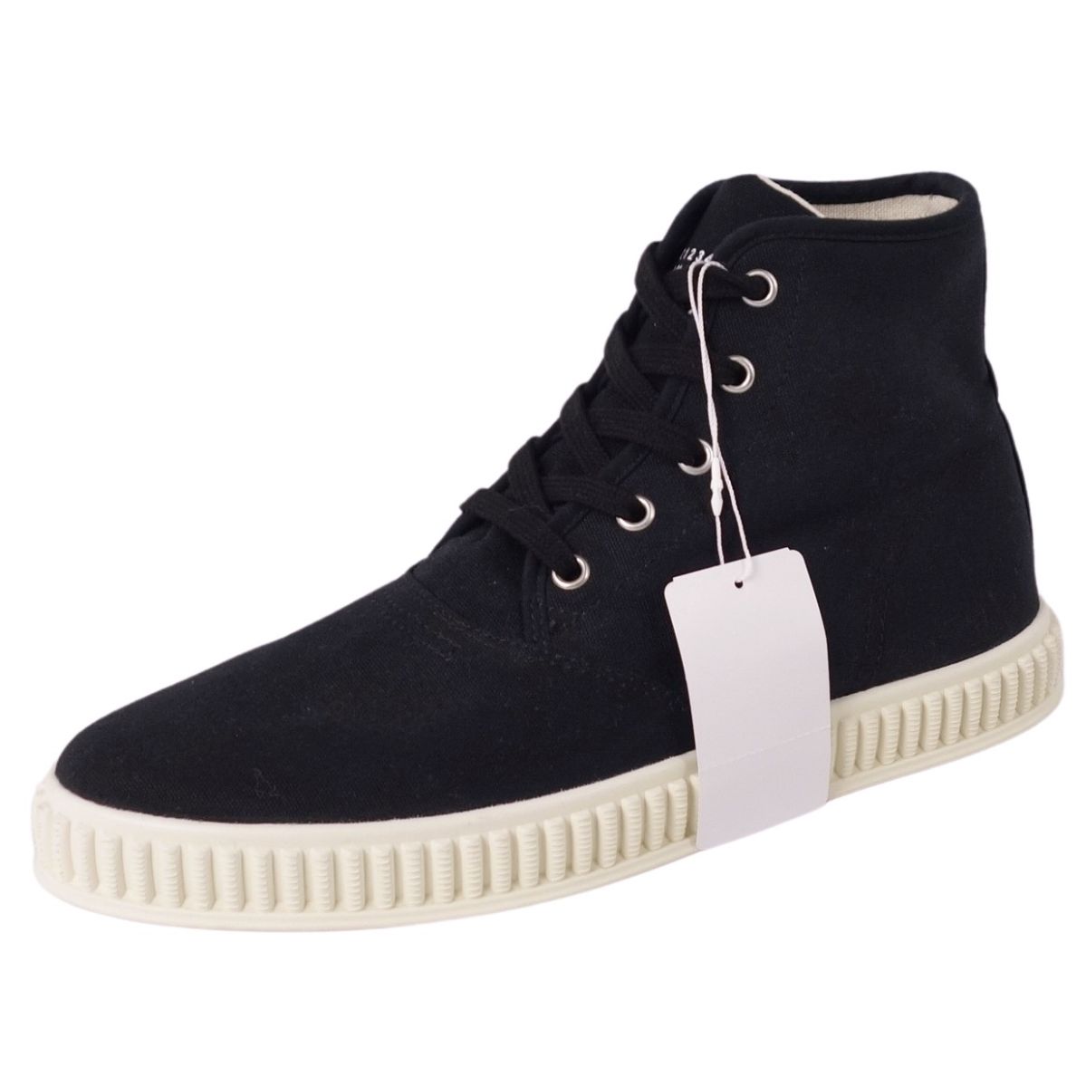 【新古品】メゾンマルジェラ Maison Margiela スニーカー 22 ハイカット キャンバス シューズ 靴 メンズ イタリア製 40(25cm相当) ブラック【中古】