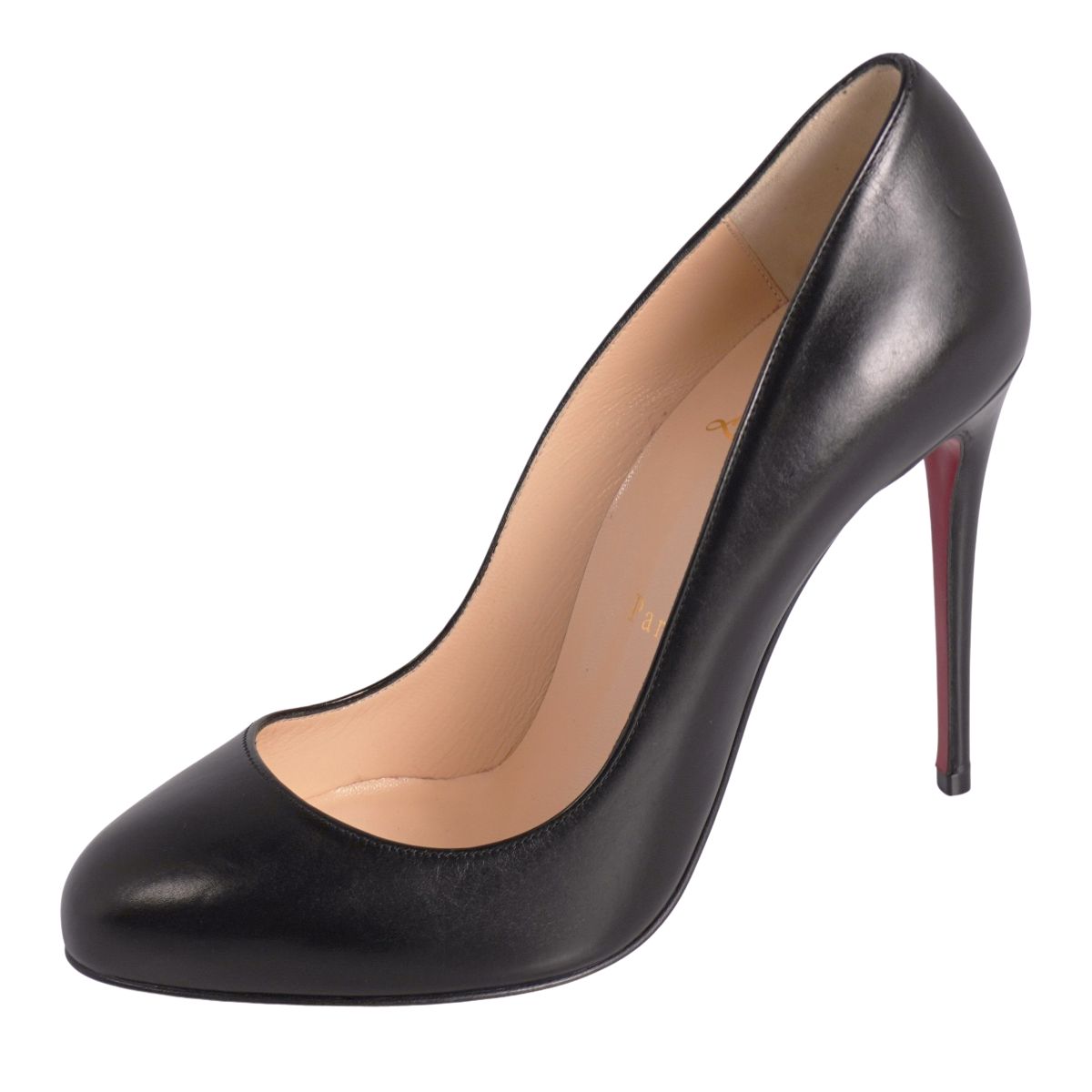 【新古品】クリスチャンルブタン Christian Louboutin パンプス レザー ヒール シューズ 靴 レディース イタリア製 36.5(23.5cm相当) ブラック【中古】|MODEST LORD 仙台 店