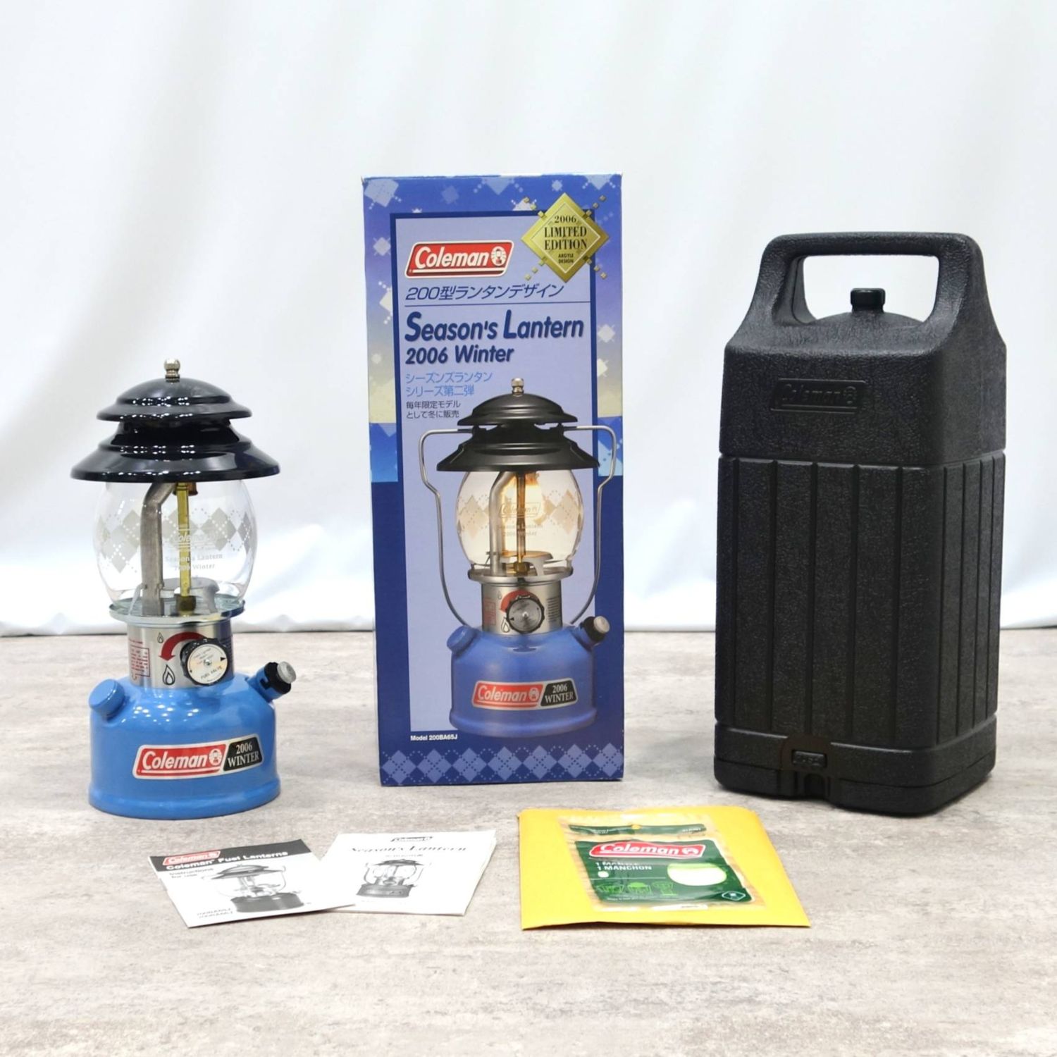 【新古品】電話を掛けるマン Coleman 2006 シーズンズランタン SEASON\u0027S LANTERN 200B 一マントル 難民キャンプ アウトドア【中古】
