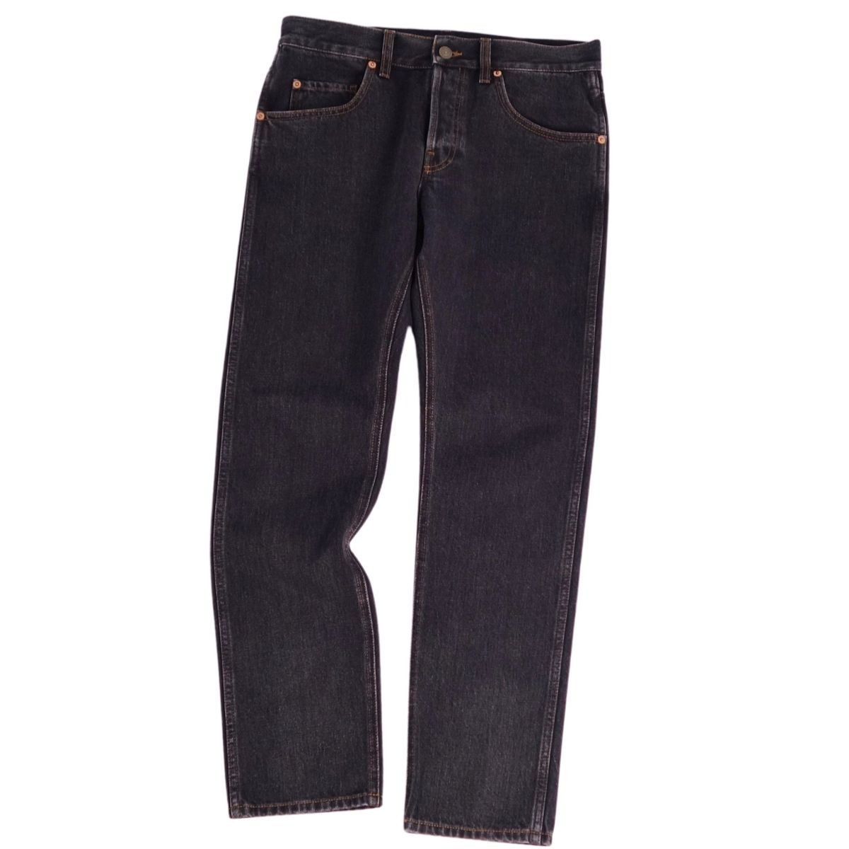 【GUCCI】ロゴ パッチ ジーンズ☆SALE中 Gucci logo-patch straight-leg Jeans | Blue | FARFETCH
