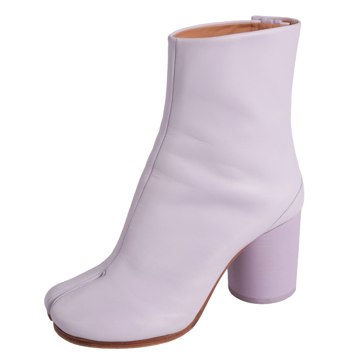 【美品】メゾンマルジェラ Maison Margiela ブーツ TABI タビ 22 ショートブーツ ヒール シューズ 靴 レディース イタリア製 35(22cm相当) ライトパープル【中古】