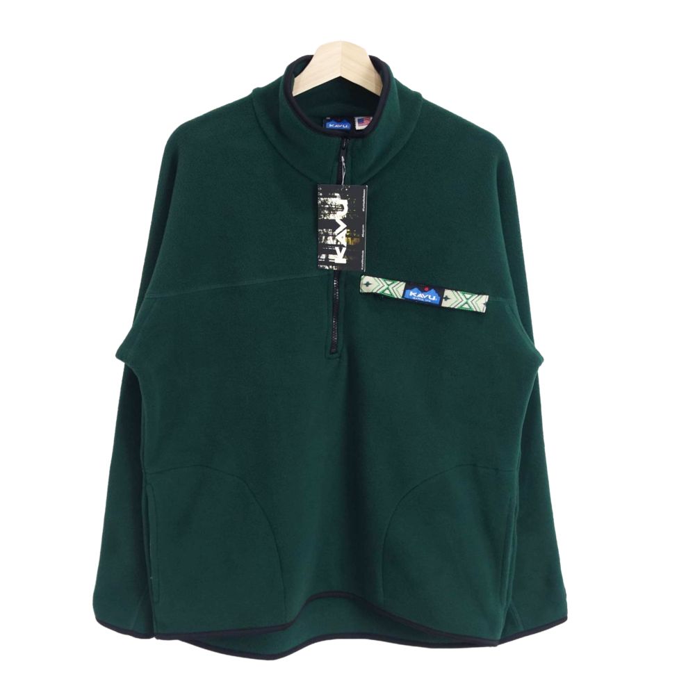 【新古品】カブー KAVE フリース スローシャツ プルオーバー USA製 グリーン メンズ M キャンプ ウエア アウトドア【中古】