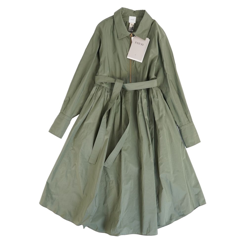 【新古品】パトゥ PATOU ワンピース ZIPPED MAXI DRESS ジップマキシドレス トップス レディース 38 グリーン【中古】