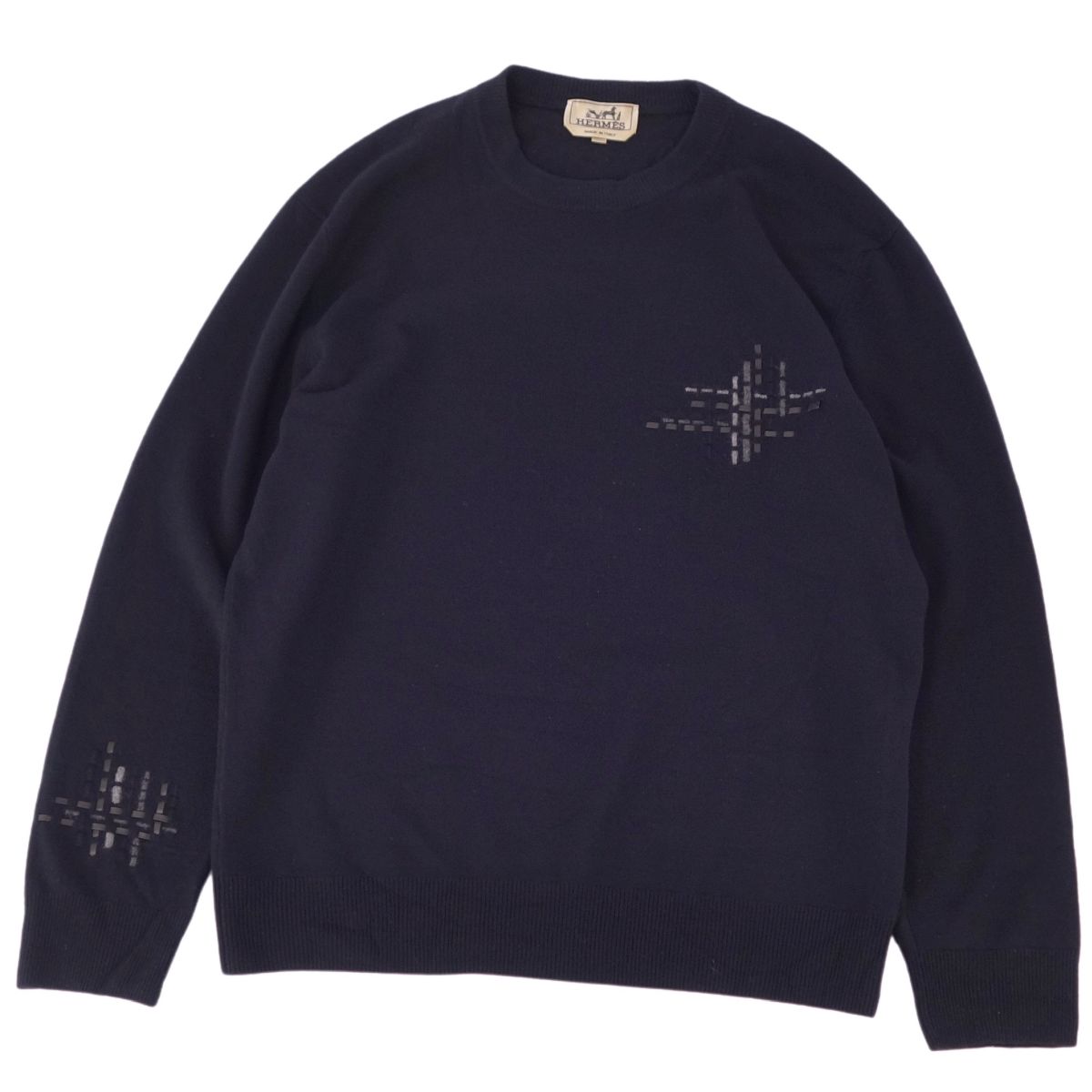 エルメス　ハイネックセーター　L ネイビー 楽天市場】HERMES エルメス ニット サイズ:L 23AW ラウンド