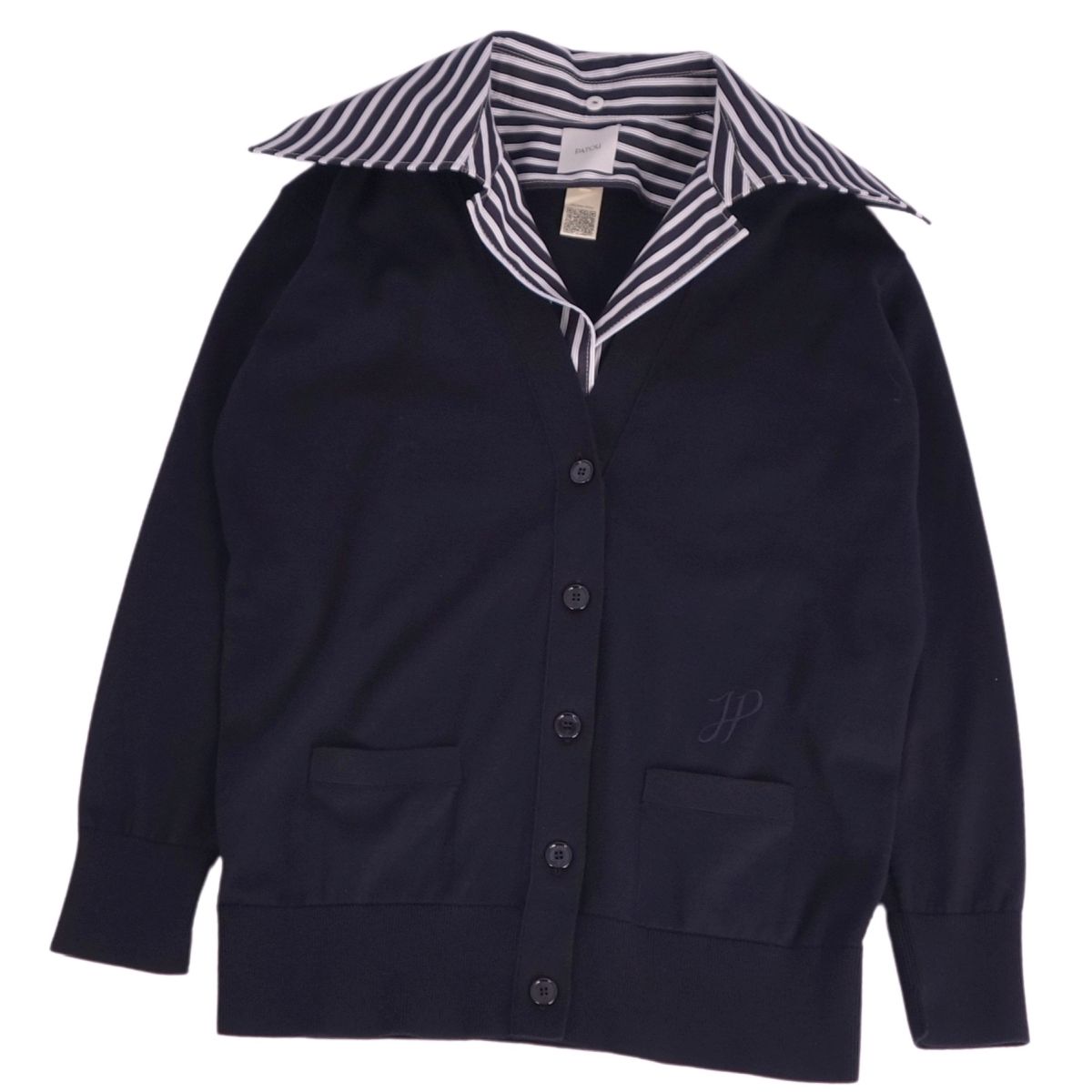 楽天市場】◇PATOU パトゥ ロゴカーディガン KN120 8041 453B ニット