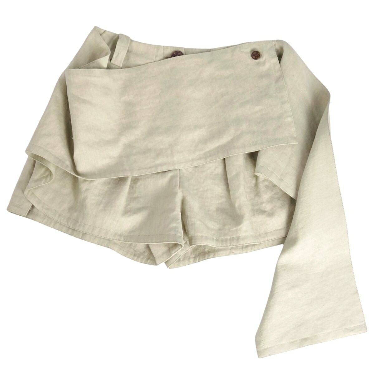 【美品】LVルイヴィトン（36）キュロットスカート/ショートパンツ/リボン/ロゴ 美品】LVルイヴィトン（36）キュロットスカート/ショートパンツ