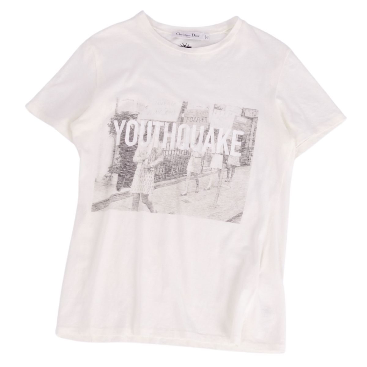 CHRISTIAN DIOR 半袖Tシャツ M ホワイト　コットン　ディオール Christian Dior クリスチャンディオール 半袖Tシャツ 18SS