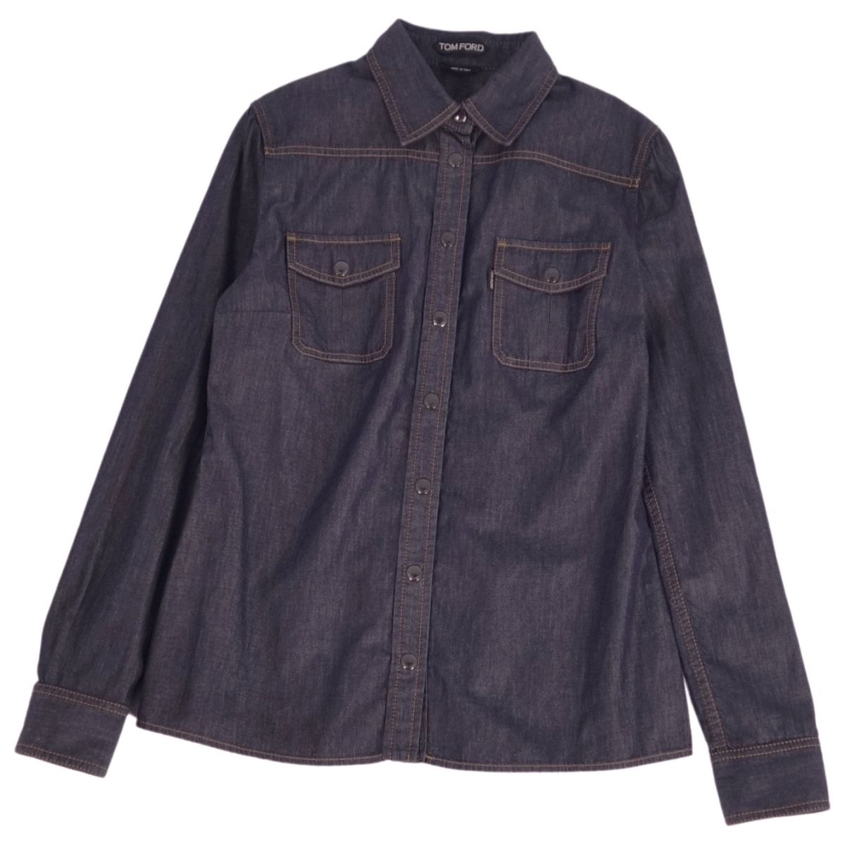 TOM FORD コットン CPO シャツジャケット ブラック 40 TOM FORD タキシードシャツ | ブラック | FARFETCH JP