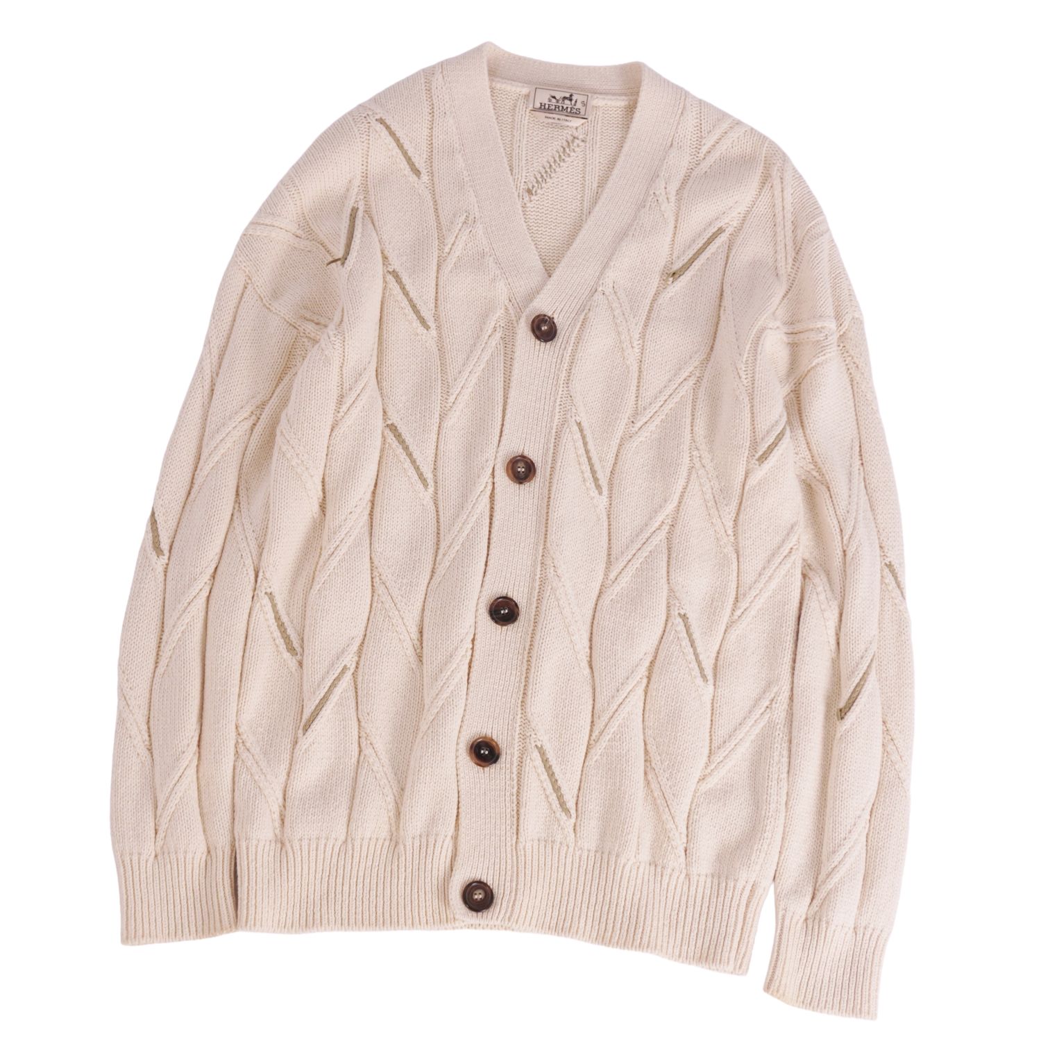 楽天市場】HERMES エルメス カーディガン Hディテール Detail H