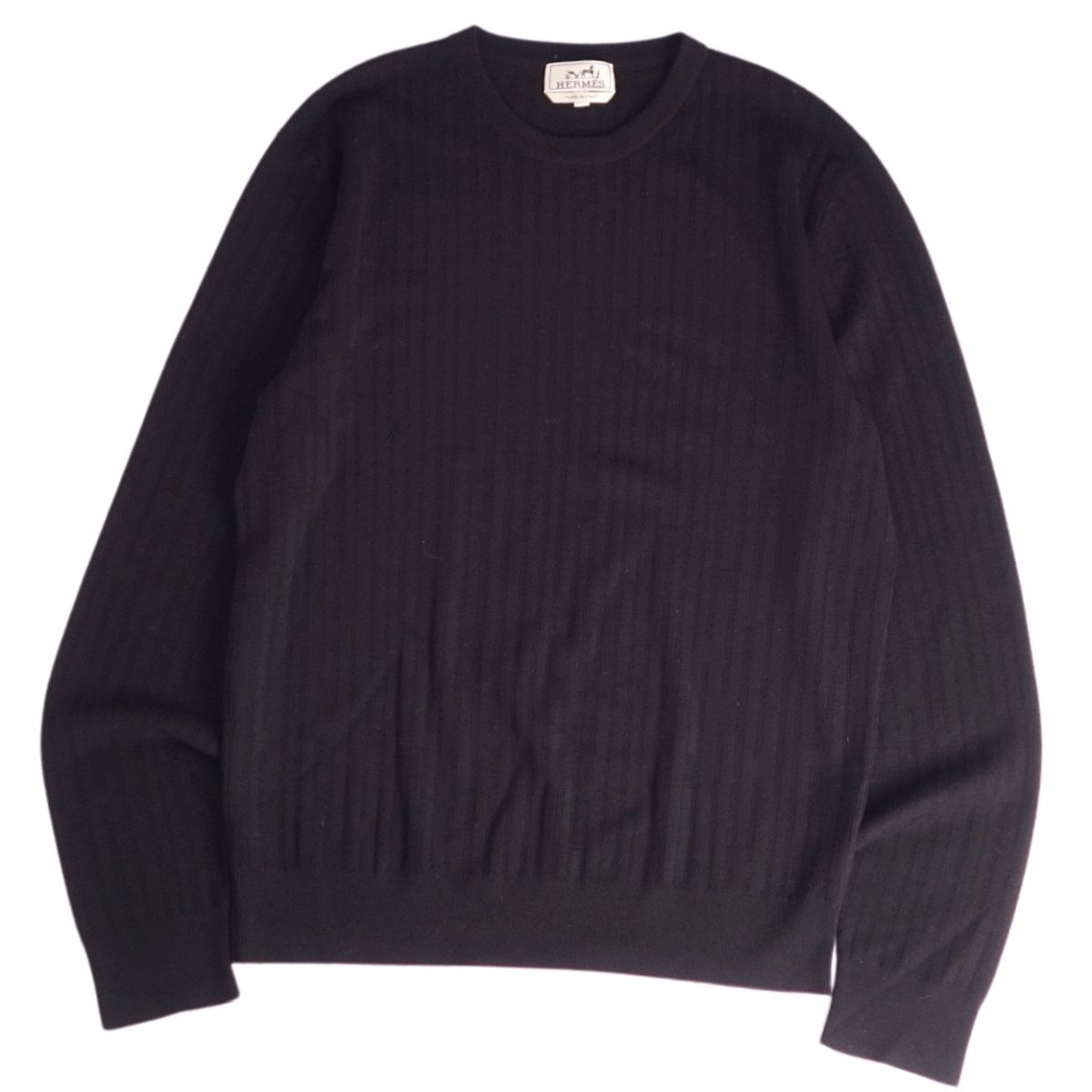 【新品未使用】エルメス　ロングスリーブセーター　新品未使用　黒 ロングスリーブニット 《Hリフト》 | Hermès - エルメス-公式サイト