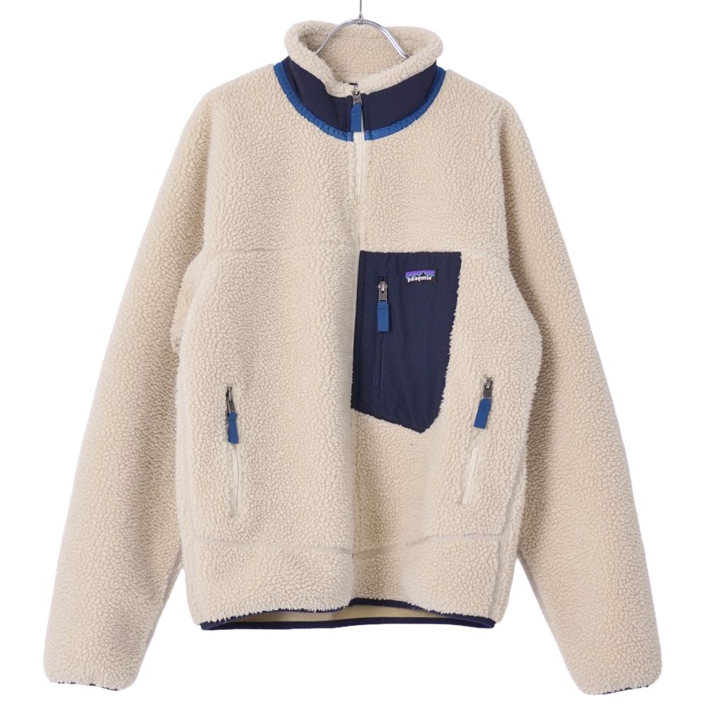 【美品】パタゴニア PATAGONIA 上衣 クラシックレトロX Classic Retro-X フリース ポリエステル アウター メンズ S ベージュ【中古】