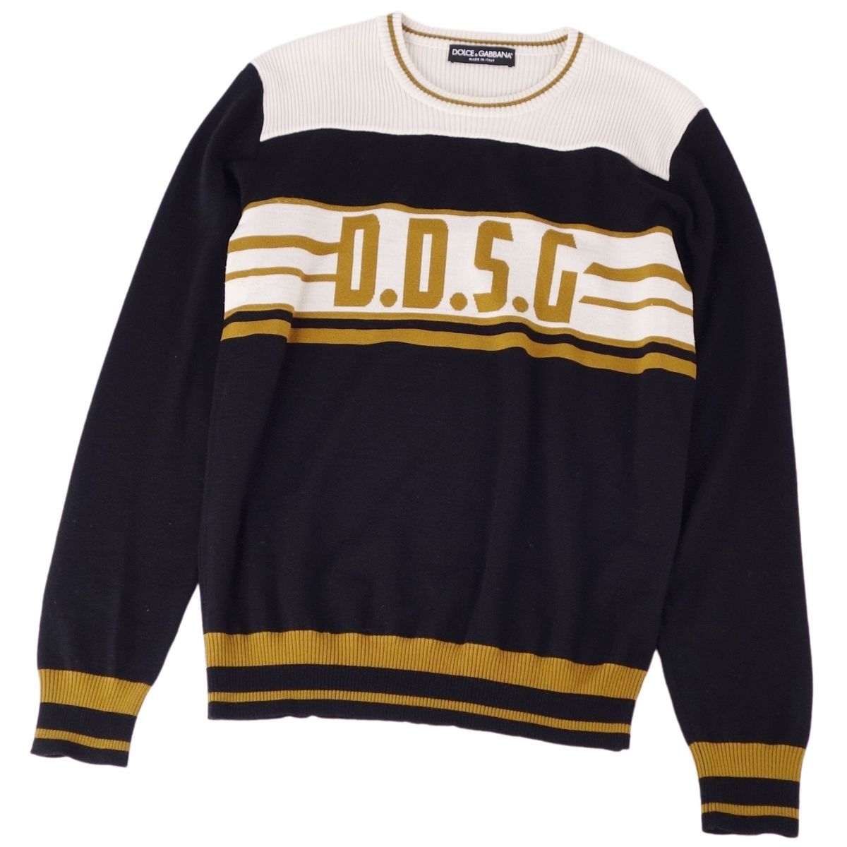 【新品】DOLCE＆GABBANA シルクカシミヤ ノースリーブ ニット総柄42 新品】DOLCE＆GABBANA シルクカシミヤ ノースリーブ ニット総柄42
