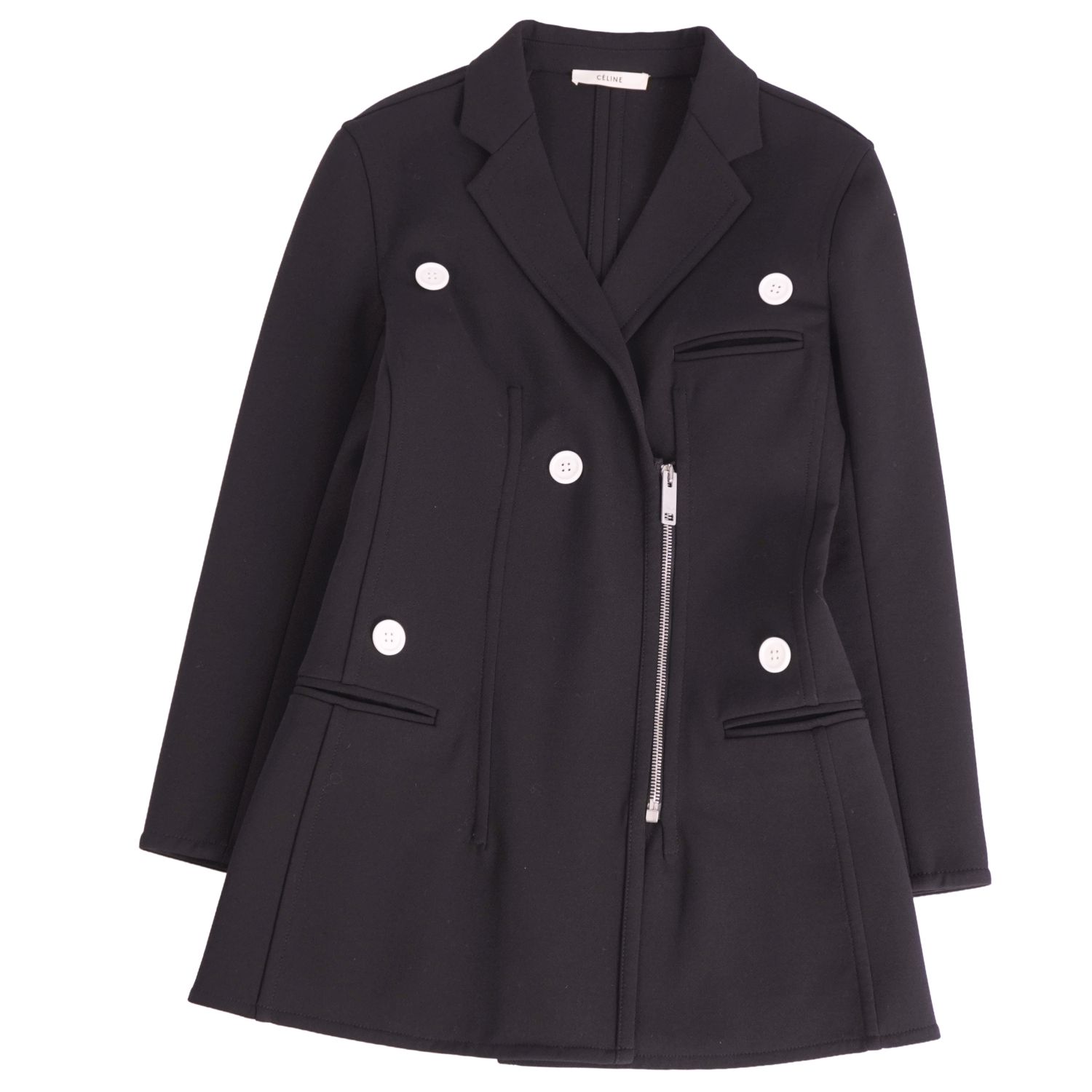 楽天市場】セリーヌ ジャケット ノーカラー レディース 34サイズ