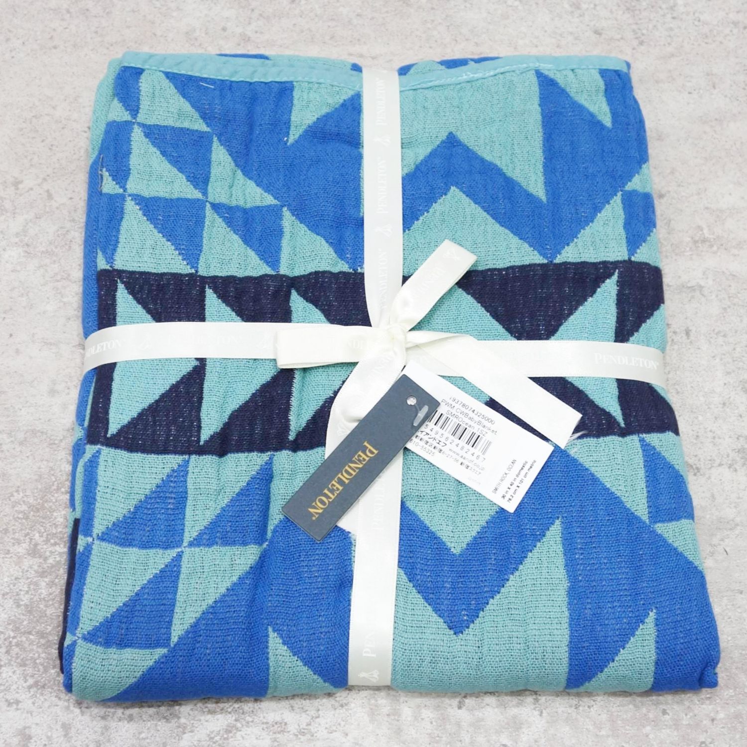【新古品】ペンドルトン PENDLETON もの言う花 毛布 Smith Rock Ocean オーガニック 綿織物 アウトドア【中古】 その他-アウトドア用寝具-アウトドア