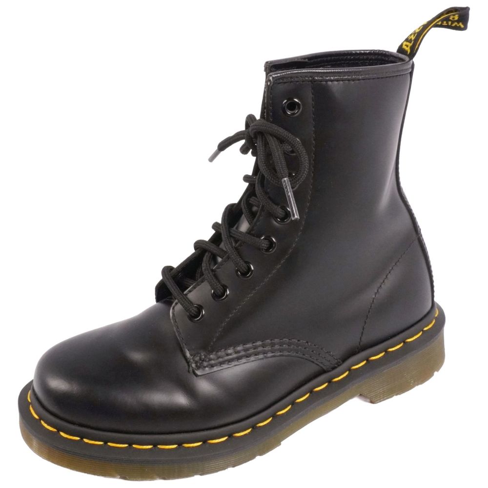 【美品】ドクターマーチン Dr.Martens ブーツ 1460 8ホール レザー シューズ 靴 レディース UK4(23cm相当) ブラック【中古】｜MODEST LORD 仙台 店