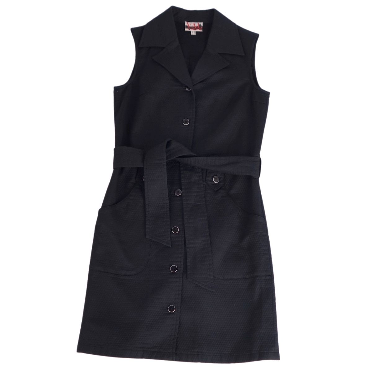 【美品】Vintage ヴァレンティノ VAL by VALENTINO コート ベルト付き ノースリーブ コットン アウター レディース 9(M相当) ネイビー【中古】｜MODEST LORD 仙台 店
