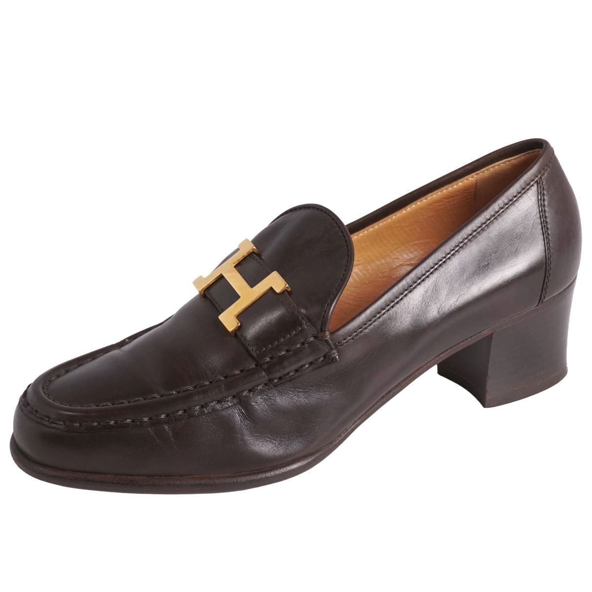 HERMES エルメス コンスタンス Hロゴ ローファー 35 1/2 楽天市場】HERMES エルメス コンスタンスローファー Hロゴ