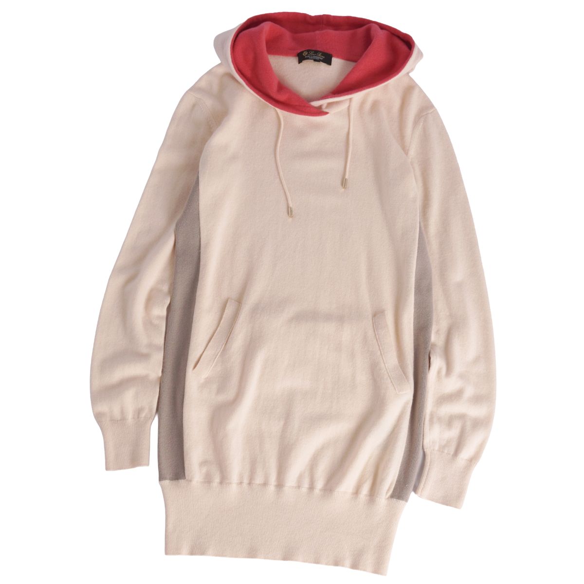 【美品】ロロピアーナ Loro Piana ニット セーター フード付き ベビーカシミヤ トップス レディース イタリア製 38(M相当) ベージュ【中古】