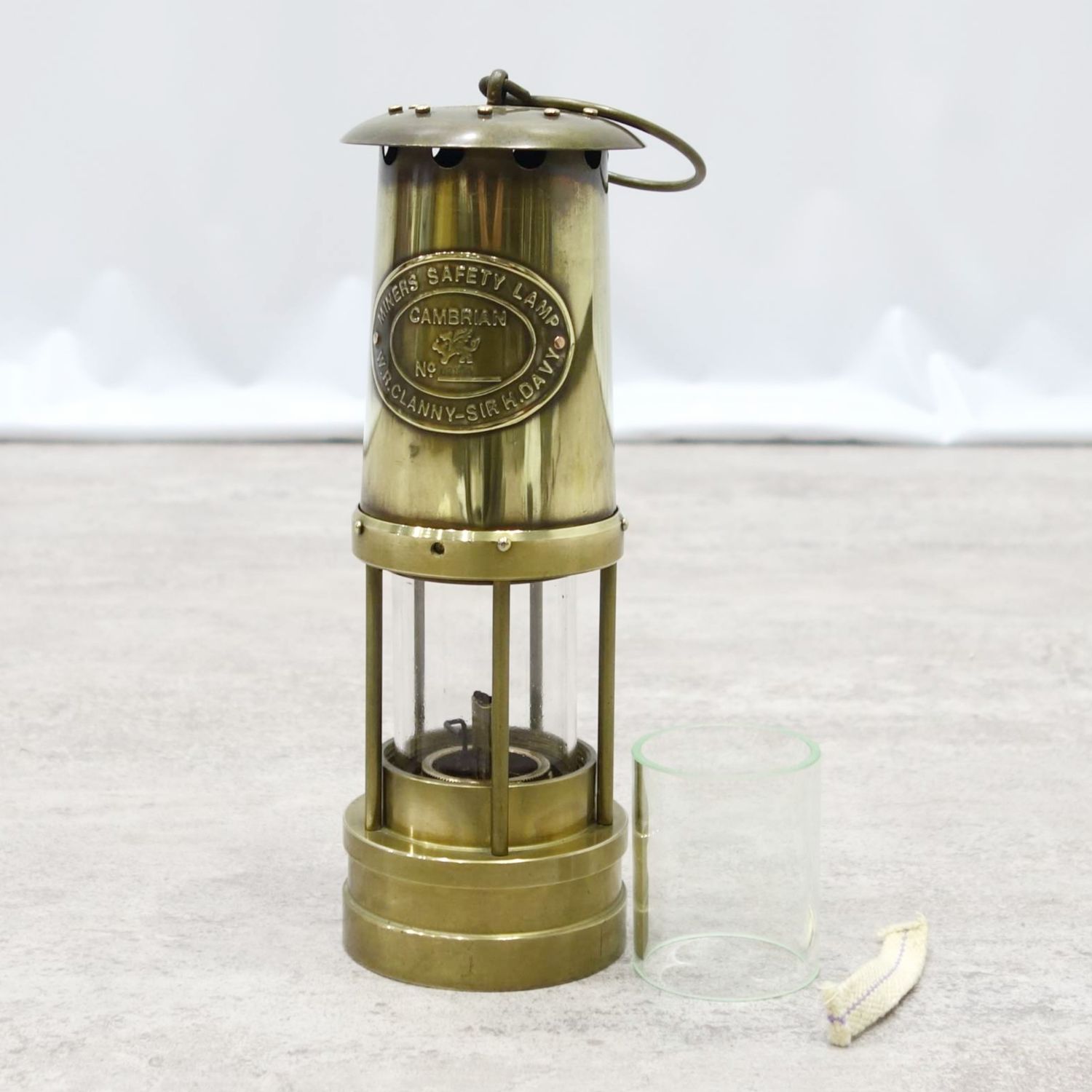 カンブリア CAMBRIAN MINERS SAFETY LAMP マイナーズ セーフティ 提燈 照明ランプ ビンテージ アンティーク 難民キャンプ アウトドア【中古】