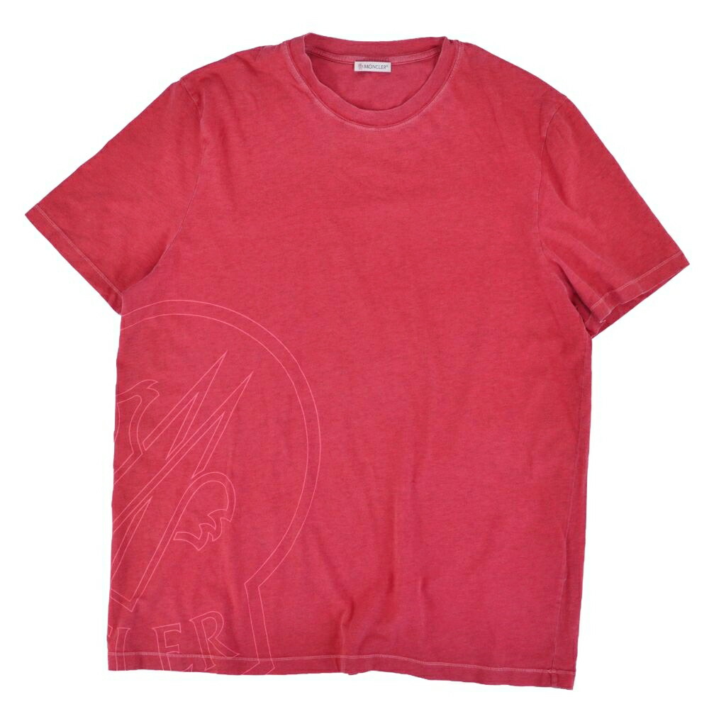 【美品】モンクレール MONCLER 2020 Tシャツ カットソー ショートスリーブ 半袖 ロゴ コットン トップス メンズ L レッド【中古】｜MODEST LORD 仙台 店