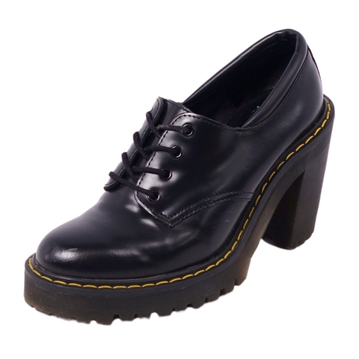 ドクターマーチン Dr.Martens ブーツ SALOME 16733001 ヒールブーツ スムースレザー シューズ 靴 UK3(22cm相当) ブラック【中古】