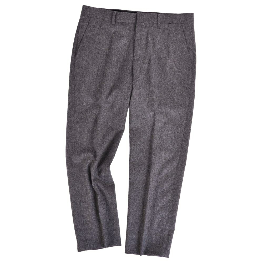 【美品】エルメス HERMES パンツ 21AW ロングパンツ ウール ボトムス メンズ イタリア製 44(L相当) グレー【中古】