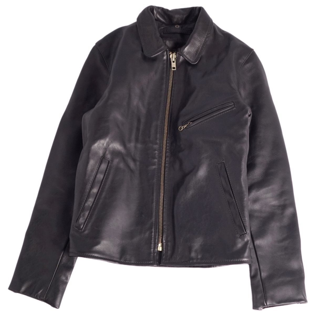 vanson レザーシングルライダースジャケット 34　エンフィールド 楽天市場】【クーポン配布中】バンソン VANSON エンフィールド 襟付き