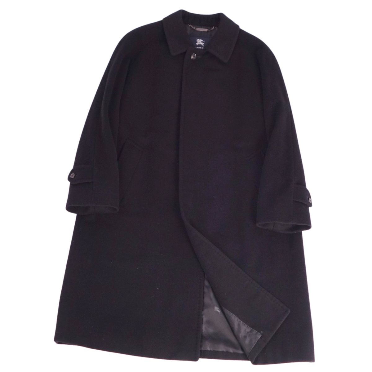 美品 バーバリーロンドン ウール スタンドカラーブルゾン カシミヤ混 黒 M brand-td-store_q04-st30914