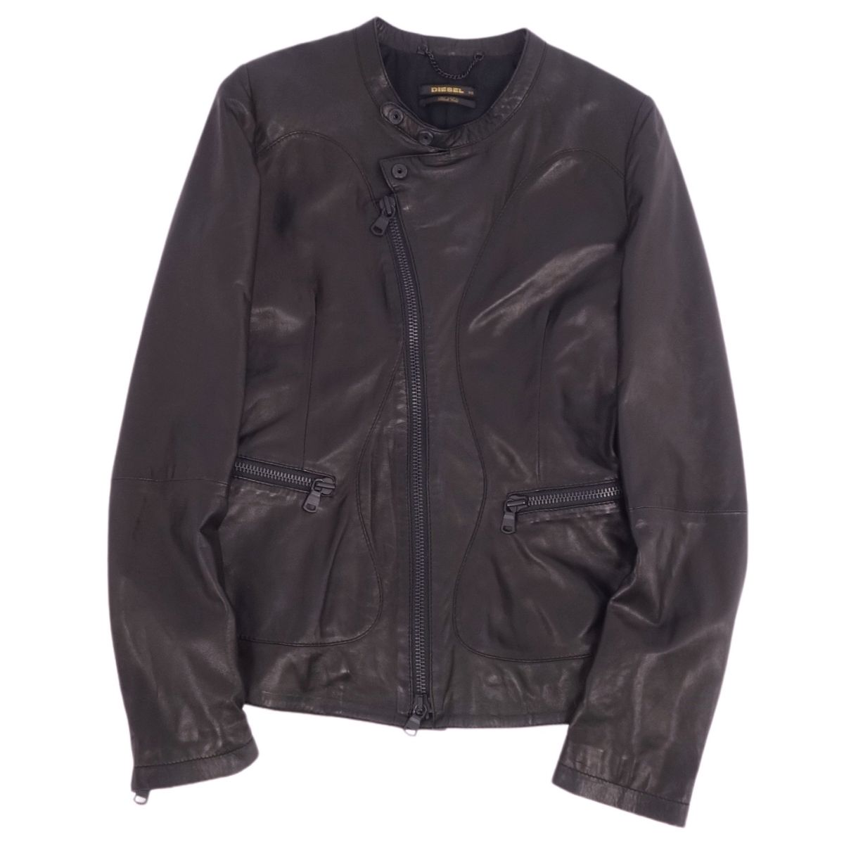 【ディーゼル】TIMELESS タイムレス ラムレザーダブルライダースジャケット DIESEL：旬のライダースをプレミアムレザーで｜メンズ