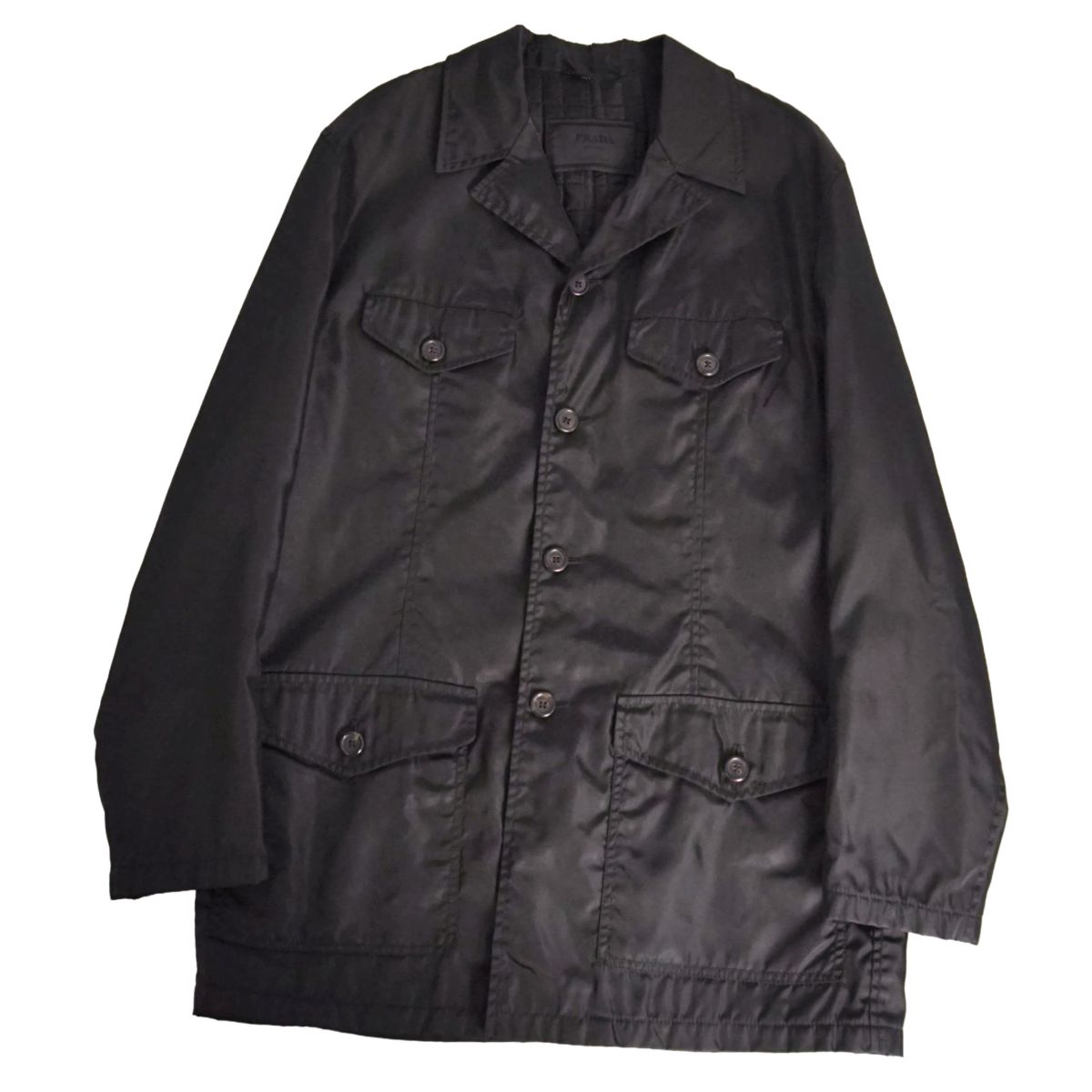 【美品】90&rsquo;s プラダ PRADA ジャケット ナイロンジャケット ナイロン アウター メンズ イタリア製 M ブラック【中古】｜MODEST LORD 仙台 店