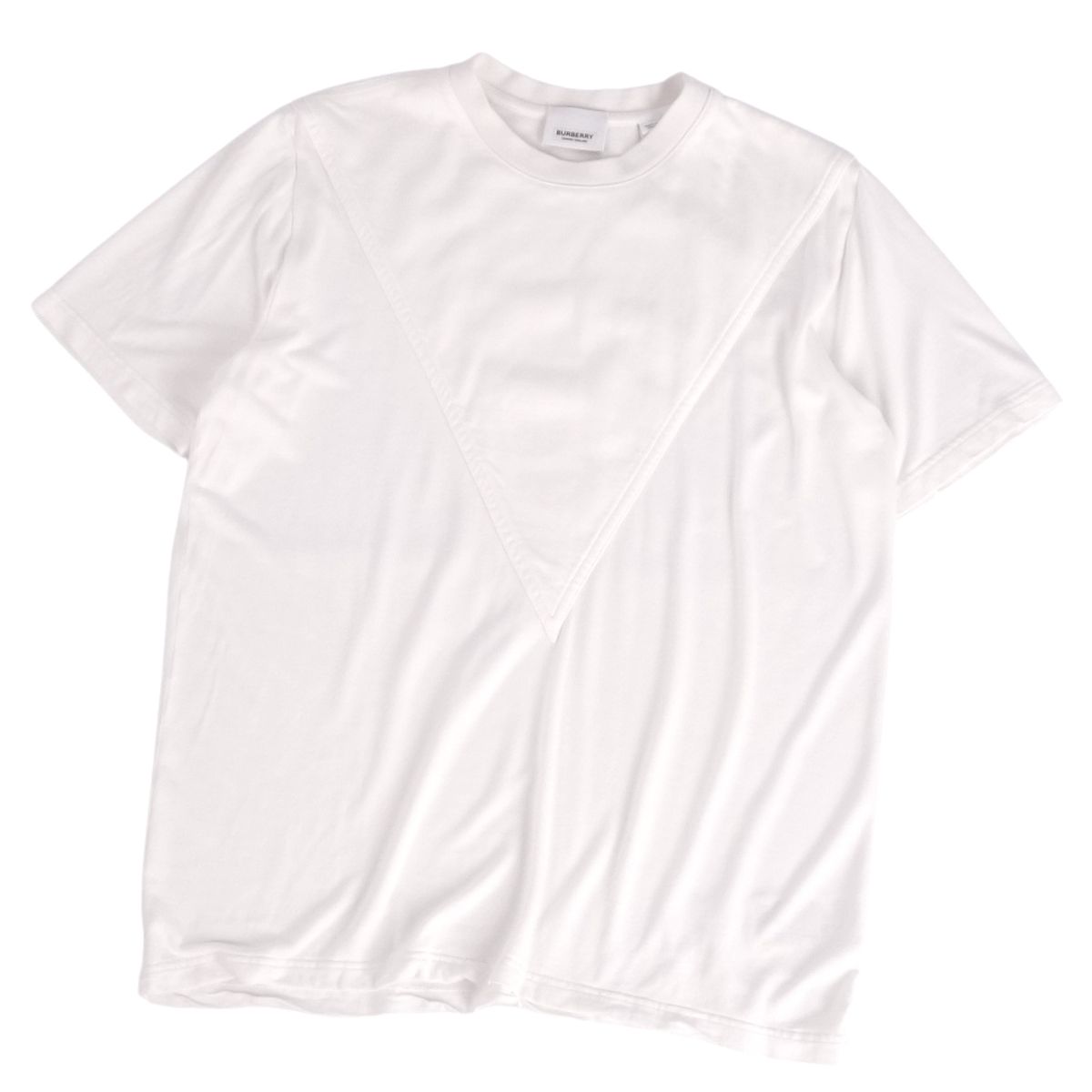 【美品】BURBERRY ホワイト 長袖カットソー M バーバリー BURBERRY Tシャツ 半袖カットソー トップス ホワイト